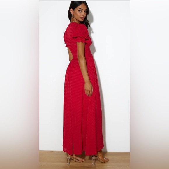 ❤️HOST PICK❤️Hello Molly Downtown Brunch Red Maxi Dress - Picture 6 of 17